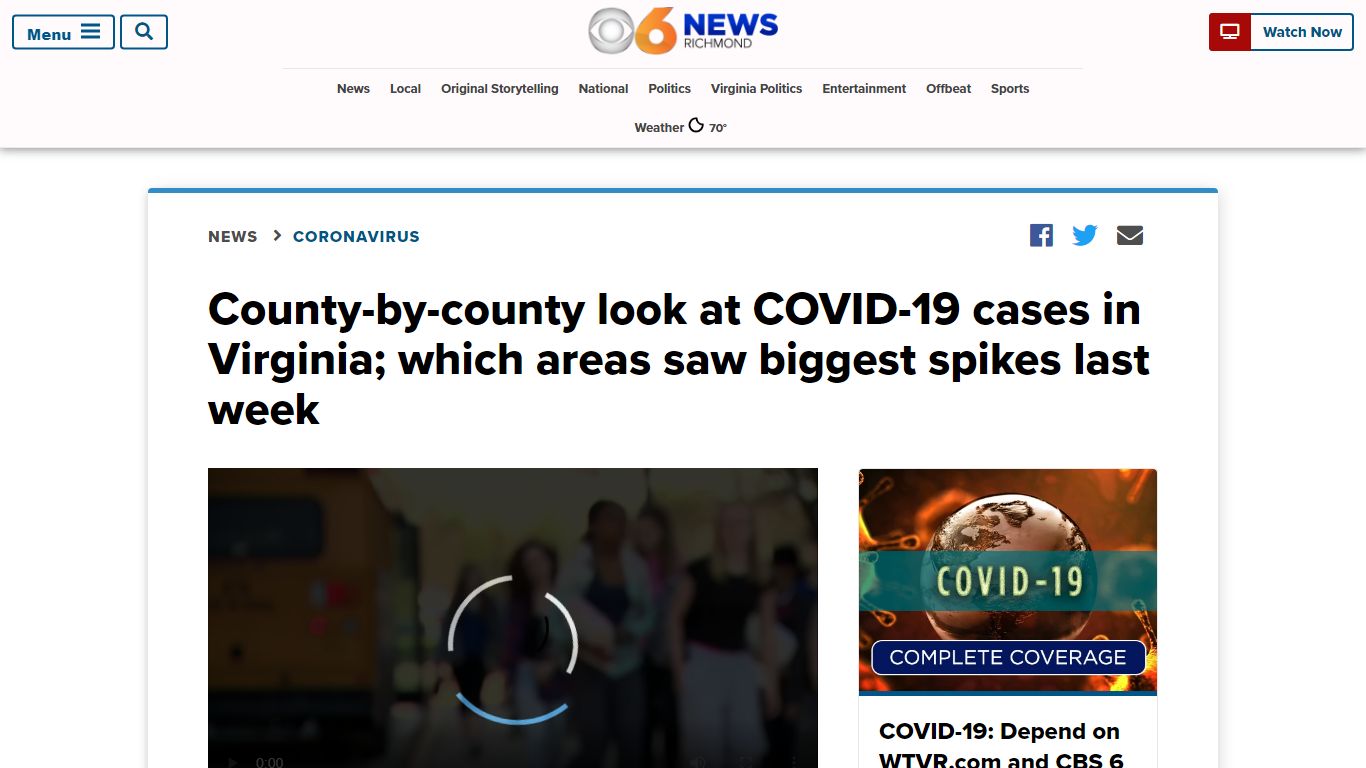 County-by-county look at COVID-19 cases in Virginia; which areas saw ...